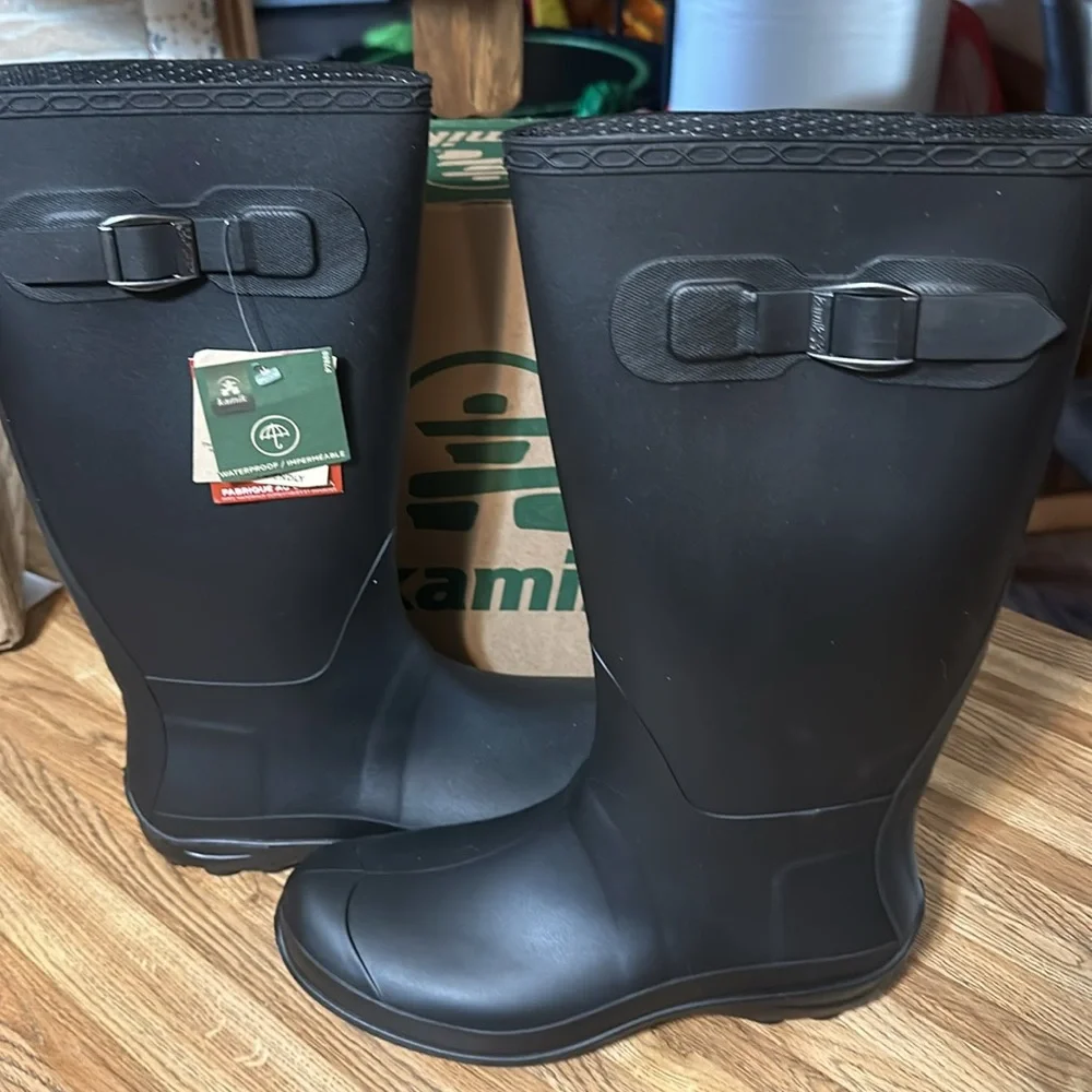 Black Women's Rain Boots